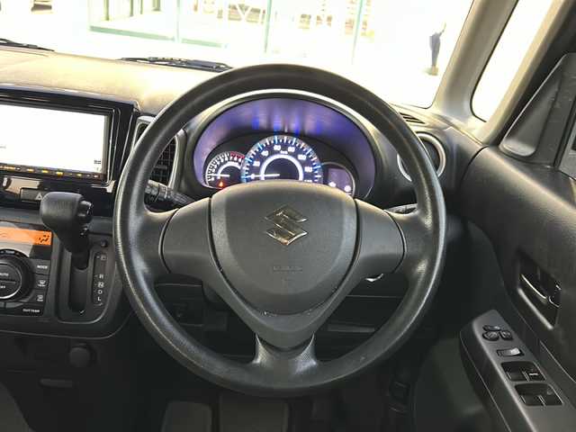 スズキ スペーシア G 愛知県 2016(平28)年 11.3万km ブルーイッシュブラックパール3 純正メモリナビ/　AM/FM/AUX/CD/ワンセグTV/D席シートヒーター/アイドリングストップ/電格ミラー/純正フロアマット/純正ドアバイザー/純正スチールホイール/盗難防止装置/ハロゲンライト/両側イージースライドドア/Wエアバッグ/取説/保証書