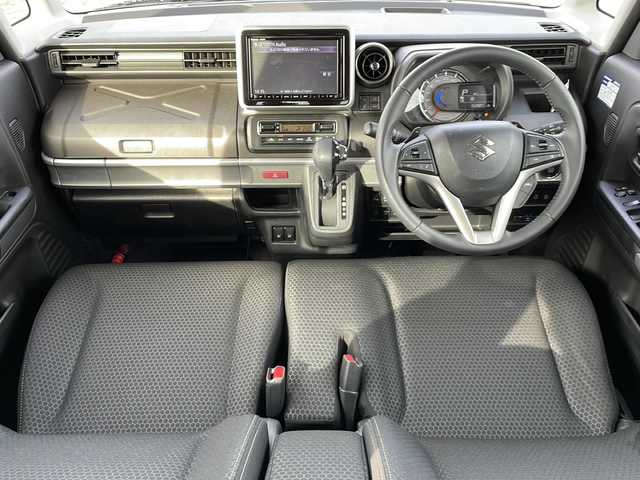 スズキ スペーシア ギア HYBRID XZターボ 新潟県 2022(令4)年 1.6万km ピュアホワイトP 4WD/純正SDナビ(CN-RZ876)/CD/DVD/BT/フルセグテレビ/全方位カメラ/ETC/ドライブレコーダー/衝突被害軽減ブレーキ/レーンキープアシスト/レーダークルーズコントロール/両側パワースライドドア/ベンチシート/シートヒーター /パドルシフト/ステアリングスイッチ/コーナーセンサー/スマートキー/プッシュスタート/LEDヘッドライト/オートライト/オートハイビーム/フォグランプ/純正14インチアルミホイール