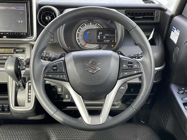 スズキ スペーシア ギア HYBRID XZターボ 新潟県 2022(令4)年 1.6万km ピュアホワイトP 4WD/純正SDナビ(CN-RZ876)/CD/DVD/BT/フルセグテレビ/全方位カメラ/ETC/ドライブレコーダー/衝突被害軽減ブレーキ/レーンキープアシスト/レーダークルーズコントロール/両側パワースライドドア/ベンチシート/シートヒーター /パドルシフト/ステアリングスイッチ/コーナーセンサー/スマートキー/プッシュスタート/LEDヘッドライト/オートライト/オートハイビーム/フォグランプ/純正14インチアルミホイール
