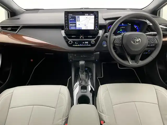 トヨタ カローラツーリング ハイブリッド ダブルバイビー 愛知県 2020(令2)年 5.8万km ホワイトパールクリスタルシャイン 純正９型ＤＡナビフルセグＴＶ　シートヒーター　ＤＶＤデッキ　革調シートカバー　モデリスタガーニッシュ多数　電動パーキング　ＨＵＤ　前後ドラレコ　セーフティセンス　衝突軽減　追従クルコン　ＬＥＤライト　禁煙車　純正フロアマット　ドアバイザー　コーナーセンサー　ステアリングヒーター　トノカバー