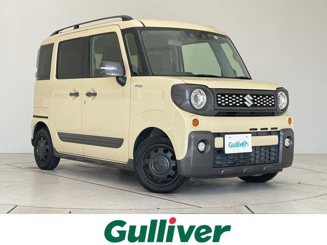 スズキ スペーシア ギア HYBRID XZ 愛知県 2021(令3)年 3.7万km シフォンアイボリーM 純正ディズプレイオーディオ　ナビ機能なし/両側パワースライドドア/レーダークルーズコントロール/シートヒーター/バックカメラ/コーナーセンサー/ルーフレール/LEDヘッドライト/オートマチックハイビーム/ドライブレコーダー/ETC/衝突軽減システム/Bluetooth/CD/ステアリングスイッチ/スマートキー/プッシュスタート