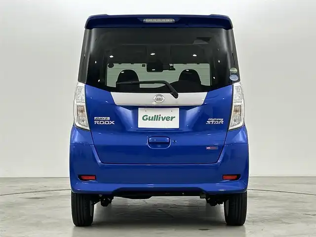 日産 デイズ ルークス ハイウェイスター Xターボ 福岡県 2017(平29)年 3万km オーシャンブルーP 純正ナビ（CD/BT/AUX/フルセグ）/アラウンドビューモニター/片側パワースライドドア/前方ドライブレコーダー/ETC/エマージェンシーブレーキ/LEDヘッドライト/オートライト/オートハイビーム/アイドリングストップ/ステアリングスイッチ/スマートキー/プッシュスタート