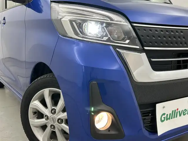 日産 デイズ ルークス ハイウェイスター Xターボ 福岡県 2017(平29)年 3万km オーシャンブルーP 純正ナビ（CD/BT/AUX/フルセグ）/アラウンドビューモニター/片側パワースライドドア/前方ドライブレコーダー/ETC/エマージェンシーブレーキ/LEDヘッドライト/オートライト/オートハイビーム/アイドリングストップ/ステアリングスイッチ/スマートキー/プッシュスタート