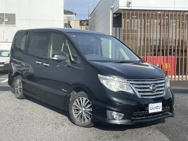 日産 セレナ ハイウェイS G S HV Aセーフ 千葉県 2014(平26)年 10.9万km ダイヤモンドブラック (株)IDOMが運営する【じしゃロン八千代店】の自社ローン対象車両になります。こちらは現金またはオートローンご利用時の価格です。自社ローンご希望の方は別途その旨お申付け下さい/Ａセーフティパック/社外SDナビ/ ＣＤ/ＤＶＤ/ＢＴ/フルセグ/全方位カメラ/両側電動スライドドア/クルーズコントロール/純正１６インチアルミホイール/ＥＴＣ