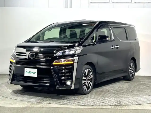 トヨタ ヴェルファイア Z Gエディション 大阪府 2020(令2)年 2.8万km ブラック サンルーフ　黒革シート　後席モニター　純正ナビＴＶ　ＢＳＭ　三眼ＬＥＤ　デジタルインナーミラー　電動リアゲート　パワーシート／ヒーター／エアコン　衝突軽減　ハンドルヒーター　レーダーＣ　１００Ｖ電」