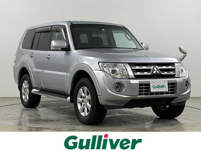 三菱 パジェロ ロング エクシード 道央・札幌 2011(平23)年 6.2万km クールシルバーメタリック ・４WD/・社外SDナビ（CN-R300D）/・CD/DVD/SD/・フルセグTV/・Bluetooth接続/・クルーズコントロール/・ETC/・オートHIDライト/・フォグランプ/・バックフォグ/・ドアバイザー/・積込純正AW付スタッドレスタイヤ