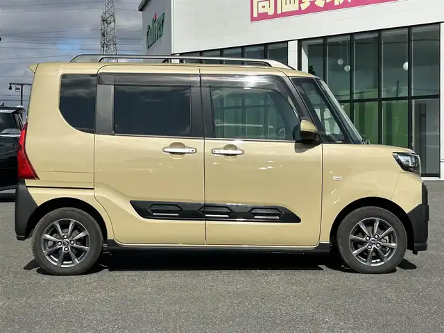 ダイハツ タント ファンクロス 道央・札幌 2023(令5)年 4.3万km サンドベージュメタリック ４WD/純正オーディオ/AM/FM/AUX/スマートアシスト/衝突被害軽減ブレーキ/横滑り防止装置/コーナーセンサー/アイドリングストップ/両側パワースライドドア/前席シートヒーター/電動パーキング/ブレーキホールド/ステアリングリモコン/プッシュスタート/スマートキー/LEDヘッドライト/オートライト/フォグランプ/電動格納ミラー/純正フロアマット/ドアバイザー/鉄チンホイール付冬タイヤ積込/155/65/R14/2021年/山5mm
