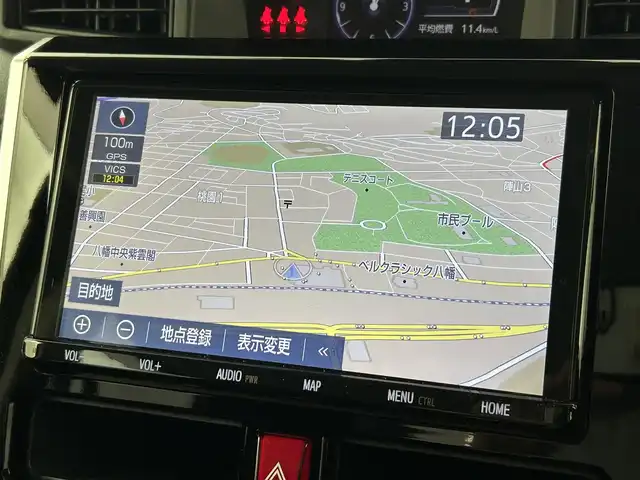 トヨタ タンク カスタムG－T 福岡県 2019(平31)年 7.6万km ブラックマイカメタリック ワンオーナー　/純正９型ナビ（ＢＴ，フルセグＴＶ）　/バックカメラ/前後ドライブレコーダー　/クルーズコントロール　/コーナーセンサー　/衝突被害軽減ブレーキ　/アイドリングストップ　/両側電動スライドドア　/ＬＥＤ