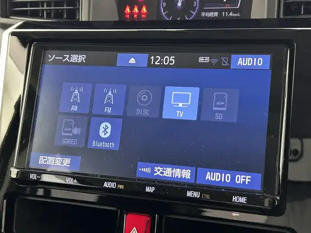 トヨタ タンク カスタムG－T 福岡県 2019(平31)年 7.6万km ブラックマイカメタリック ワンオーナー　/純正９型ナビ（ＢＴ，フルセグＴＶ）　/バックカメラ/前後ドライブレコーダー　/クルーズコントロール　/コーナーセンサー　/衝突被害軽減ブレーキ　/アイドリングストップ　/両側電動スライドドア　/ＬＥＤ
