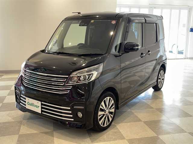 日産 デイズ ルークス ライダーXターボ 福井県 2018(平30)年 3.7万km ブラック 純正ナビ/フルセグTV/全周囲カメラ/ETC/ドライブレコーダー/両側パワースライドドア/シートヒーター/オートライト/オートハイビーム/LEDヘッドライト/フォグランプ/レーンキープアシスト/衝突被害軽減システム/純正AW/プッシュスタート/スマートキー/純正フロアマット/ステアリングスイッチ/ウィンカーミラー