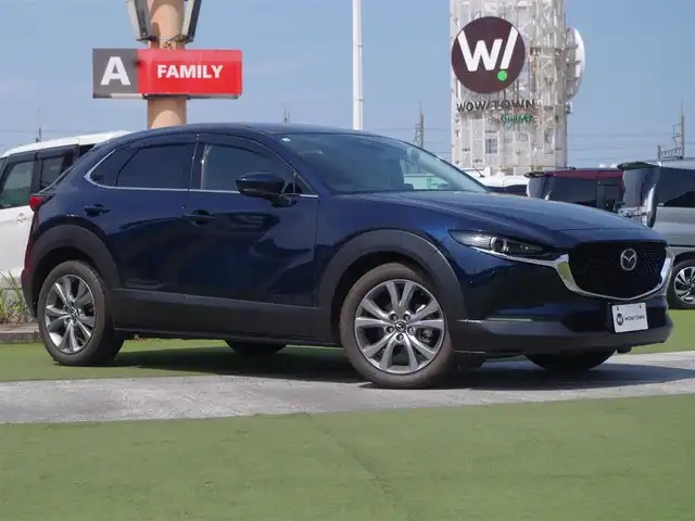 マツダ ＣＸ－３０ 20S プロアクティブ 千葉県 2020(令2)年 1.1万km ディープクリスタルブルーマイカ i-ACTIVSENSE/・スマートブレーキサポート/・レーンキープ・アシスト・システム/・ブラインドスポットモニタリング/アクティブ・ドライビング・ディスプレイ/パワーバックドア/純正SDナビ/地デジTV/【DVD/CD再生機能　Bluetooth接続】/バックカメラ/革巻きステアリング/ステアリングスイッチ/ETC/LEDヘッドライト/ウインカーミラー/コーナーセンサー/純正18インチアルミホイル/サイド/カーテンエアバッグ/アドバンストキーレスエントリー