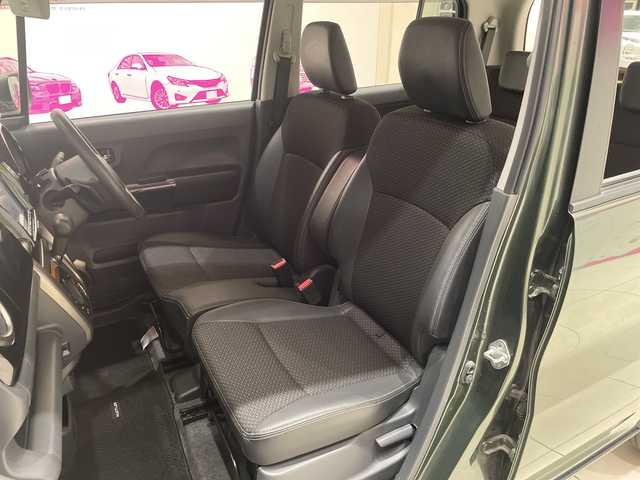 スズキ ハスラー Jターボ ブラックインテリアパッケージ 神奈川県 2019(令1)年 4.3万km クールカーキPM デュアルカメラブレーキサポート/社外8インチナビ（CD/DVD/BT）/フルセグTV/全方位カメラ/クルーズコントロール/ＨＩＤオートライト/ハーフレザーシート/前席シートヒーター/純正15インチアルミホイール/パドルシフト/アイドリングストップ/ステアリングスイッチ/ＥＴＣ/純正フロアマット/純正ドアバイザー