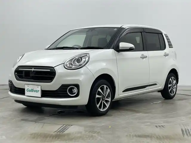 トヨタ パッソ モーダ　Gパッケージ 岡山県 2016(平28)年 5.4万km パールホワイトⅢ 純正7インチナビ NSZT-W66T/地デジフルセグTV/Bluetooth/CD/DVD/SD/バックカメラ /スマートアシスト/シートヒーター/レザー調シートカバー/モデリスタ14インチアルミホイール/ビルトインETC/LEDヘッドライト/フォグランプ/オートライト /アイドリングストップ/社外フロアマット/ステアリングスイッチ/前後ドライブレコーダー