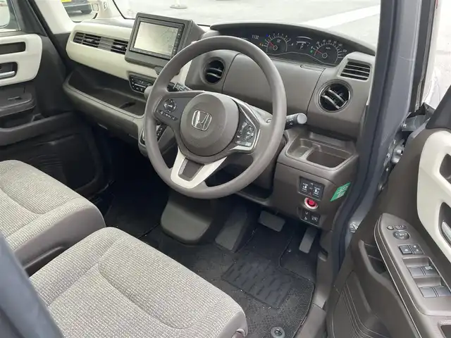 ホンダ Ｎ ＢＯＸ EX 滋賀県 2021(令3)年 0.6万km ルナシルバーM 純正ナビ/Bluetooth/USB/CD/バックカメラ/両側電動スライド/レーンキープ/衝突軽減/LEDヘッドライト/オートライト/オートハイビーム/リアソナー/ドラレコ（前）/ビルトインETC/純正マット/ドアバイザー/プッシュスタート/スマートキー/ステアリングリモコン/リアサンシェード