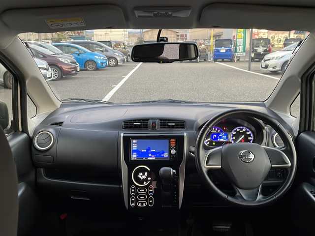 日産 デイズ ハイウェイスターX 島根県 2014(平26)年 10万km ホワイトパール 純正7インチSDナビゲーション(MM114D-W)/フルセグ CD SD ラジオ/バックカメラ/アイドリングストップ/フォグライト/電動格納ミラー/ISOFIX