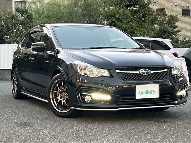 スバル インプレッサ スポーツ HV 2．0i-S アイサイト 埼玉県 2016(平28)年 5.2万km クリスタルブラックシリカ 登録時51141km/アイサイト/純正ディーラーオプションナビ/　CD/DVD/Bluetooth/フルセグTV/HDMI/バックカメラ/レーダークルーズコントロール/レーンキープアシスト/衝突軽減装置/横滑り防止機能/デジタルインナーミラー/社外BBS１７インチAW/プッシュスタート/スマートキー/HID/フォグランプ/パドルシフト/ステアリングリモコン/革巻きハンドル/ハーフレザーシート/純正フロアマット/電動格納ミラー/ウィンカーミラー/プッシュスタート/スマートキー×1/保証書/取扱説明書