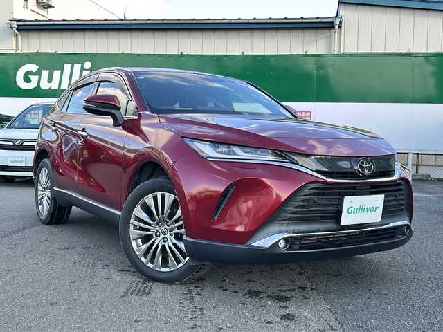 トヨタ ハリアー Z 福島県 2020(令2)年 7.5万km センシュアルレッドマイカ 衝突軽減ブレーキ/純正メモリーナビ/（FM/AM/Bluetooth）/フルセグTV/バックカメラ/レーンキープアシスト/横滑り防止装置/コーナーセンサー/LEDヘッドライト/オートライト/スマートキー/スペアキー/純正19インチAW/純正フロアマット/ETC