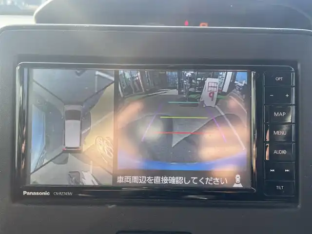 スズキ ワゴンＲ HYBRID FX 長崎県 2019(令1)年 9.2万km ブリスクブルーM プッシュスタート/純正SDナビ/CD/DVD/BT/ワンセグTV/全方位カメラ/衝突被害軽減システム/レーンキープアシスト/前席シートヒーター/ステアリングスイッチ/オートライト/ビルトインETC