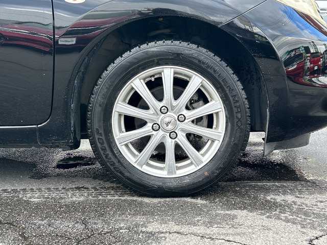 日産 ノート X 長野県 2014(平26)年 11.1万km スーパーブラック ・純正ナビ/・フルセグTV/CD/SD/AUX/・バックカメラ/・ETC/・社外15インチAW/・スペアキー/・プッシュスタート/・スマートキー