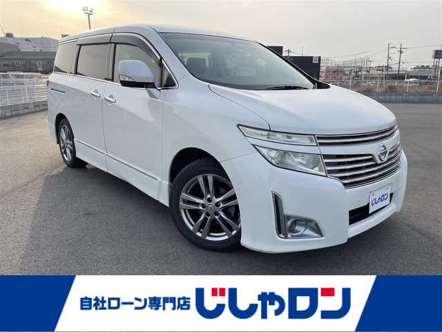 日産 エルグランド 250ハイウェイスター 奈良県 2012(平24)年 11.3万km ブリリアントホワイトパール ”(株)IDOMが運営する【じしゃロン堺店】の自社ローン専用車両になります。/こちらは現金またはオートローンご利用時の価格です。自社ローンご希望の方は別途その旨お申付け下さい”