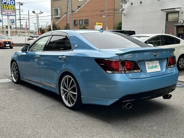 トヨタ クラウン ハイブリッド アスリートS 大阪府 2015(平27)年 11.8万km クールソーダメタリック マイコン制御チルト＆スライド電動ムーンルーフ/全周囲360°ドラレコ（marumieQ-20）/レーザー＆レーダ探知機（YuPIteruSupercatLS700）/ロクサニーテンペストタービンプログレス２０インチアルミホイール/アダプティブクルーズコントロール/バック・サイドカメラ/純正HDDナビ/Bluetooth/フルセグTV/ETC/レザーシート/コーナーセンサー/横滑り防止装置/スペアキー/保証書・取扱説明書・記録簿