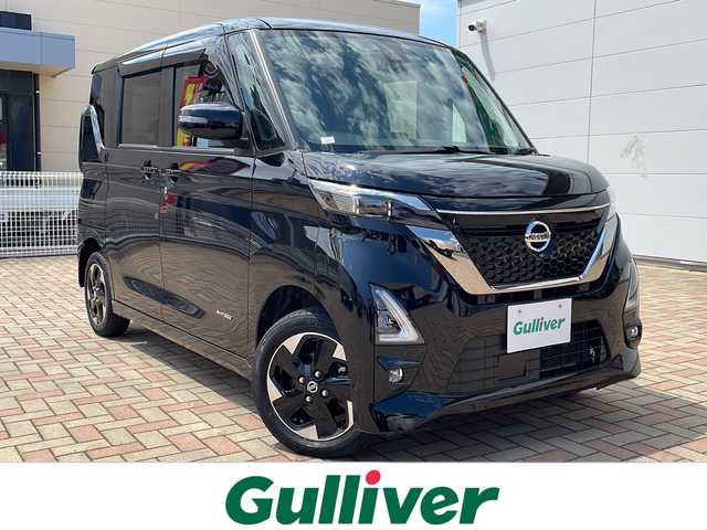 日産 ルークス HWS X アーバンクロム プロパイロットED 鳥取県 2022(令4)年 2.3万km ブラック 4WD/純正ナビ/両側パワースライドドア/ハンズフリーオートドア/プロパイロット/追従型クルーズコントロール/アラウンドビューモニター/バックカメラ/アイドリングストップ/フルセグTV/Bluetooth/CD/DVD/USB/AUX/シートヒーター（運転席、助手席）/オートライト/LEDヘッドライト/フォグランプ/電子パーキング/オートホールド/ステアリングスイッチ/2列目サンシェード/電動格納ミラー/ドアバイザー