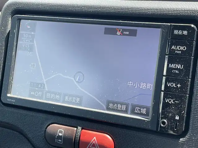 トヨタ スペイド F 滋賀県 2016(平28)年 4.2万km ブラックマイカ 純正ナビ/(ワンセグ/Bluetooth/CD)/衝突軽減ブレーキ/車線逸脱/横滑り防止/片側電動スライドドア/アイドリングストップ/HIDオートライト/オートハイビーム/純正フロアマット/ドライブレコーダー/ETC/電動格納ミラー/ドアバイザー