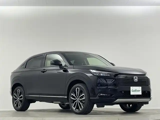 ホンダ ヴェゼル ハイブリッド e:HEV Z 埼玉県 2025(令7)年 0.1千km クリスタルブラックパール 登録済未使用車　純正１０．１インチナビ　バックカメラ　シートヒーター　ハーフレザーシート コーナーセンサー レーダークルーズコントロール ダウンヒルアシストコントロール 衝突軽減 BSM ETC