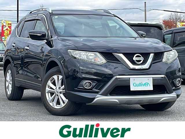日産 エクストレイル 20X 道央・札幌 2015(平27)年 7.3万km ダイヤモンドブラック ４WD/純正SDナビ/AM/FM/SD/CD/DVD/AUX/フルセグ/横滑り防止装置/ダウンヒルアシストコントロール/バックカメラ/アイドリングストップ/前席シートヒーター/レザーシート/革巻きステアリング/プッシュスタート/スマートキー/キセノンヘッドライト/オートライト/フォグランプ/ヘッドライトレベライザー/電動格納ミラー/ヒーテッドドアミラー/ウィンカーミラー/純正フロアマット/ドアバイザー/スペアキー/純正フエンジンスターター/ルーフレール