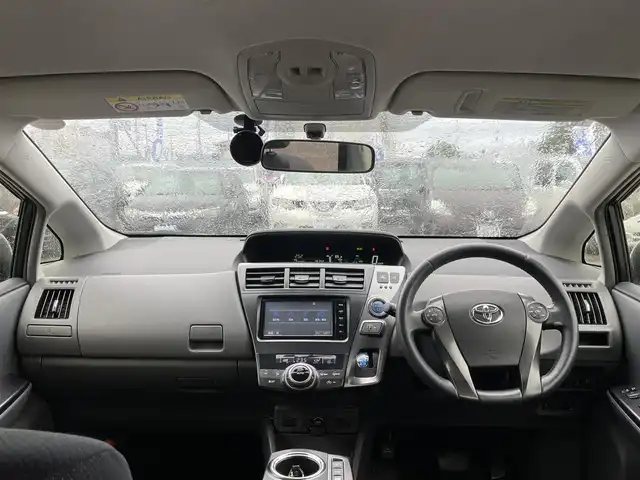 トヨタ プリウス α S チューンブラック 徳島県 2014(平26)年 6.5万km ホワイトパールクリスタルシャイン (株)IDOMが運営する【じしゃロン徳島店】の自社ローン専用車両になりますこちらは現金またはオートローンご利用時の価格です。/自社ローンご希望の方は別途その旨お申付け下さい”	/ワンオーナー/純正ナビゲーション/（フルセグ/CD/DVD/SD/SDREC/Bluetooth)/バックカメラ/ハロゲンオートヘッドライト/ヘッドライトレベリング/フォグランプ/15インチ純正アルミホイール/ウィンカーミラー/プッシュスタート/スマートキー/革巻きステアリング/ステアリングリモコン/EVモード切替/ECO＆Powerモード切替	/カーテンエアバック/純正フロアマット/サイドバイザー