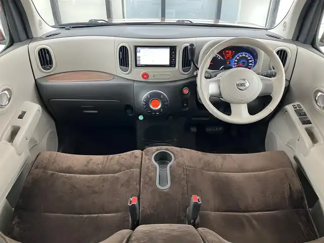 日産 キューブ 15X FOUR Vセレクション 道南・函館 2010(平22)年 6.9万km シャイニーブロンズ /社外メモリーナビ//フルセグTV//純正エンジンスターター//ガラスルーフ//切替４WD//ECO MODE//オートライト//フォグランプ//プッシュスタート//スマートキー//スペアキー//取扱説明書//保証書