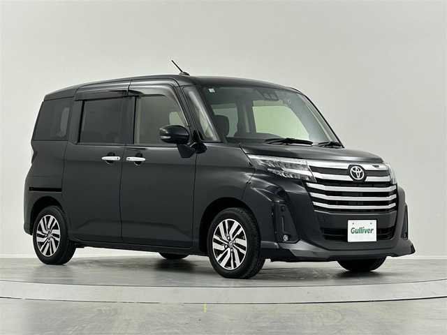 トヨタ ルーミー カスタムG 愛知県 2020(令2)年 3.9万km ブラックマイカメタリック 純正ナビ/両側パワースライドドア/バックカメラ/衝突回避支援ブレーキ機能/純正14インチアルミホイール/アダプティブクルーズコントロール/車線逸脱警報機能/フルセグTV/LEDヘッドライト/ドライブレコーダー/プッシュスタート/ETC/アイドリングストップ/禁煙車