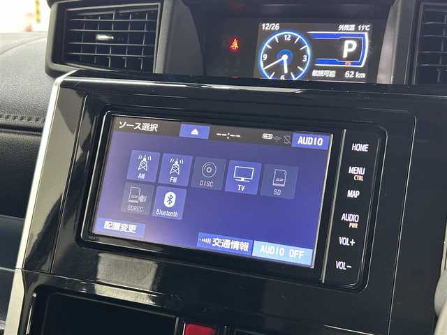 トヨタ ルーミー カスタムG 愛知県 2020(令2)年 3.9万km ブラックマイカメタリック 純正ナビ/両側パワースライドドア/バックカメラ/衝突回避支援ブレーキ機能/純正14インチアルミホイール/アダプティブクルーズコントロール/車線逸脱警報機能/フルセグTV/LEDヘッドライト/ドライブレコーダー/プッシュスタート/ETC/アイドリングストップ/禁煙車
