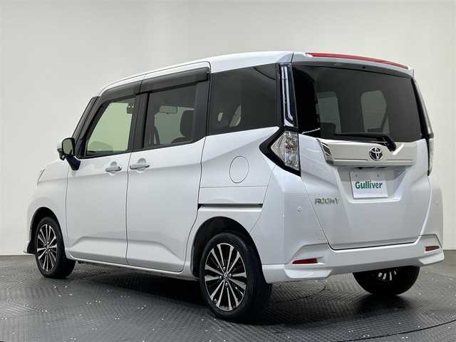 トヨタ ルーミー カスタムG－T 愛媛県 2022(令4)年 3.3万km パールホワイトⅢ ・９型ナビ（フルセグＴＶ・ＢＴ・ＣＤ・ＤＶＤ・ＦＭ・ＡＭ・ＳＤ）/・バックカメラ　/・ＥＴＣ２．０　/・前後ドラレコ　/・両側電動ドア　/・レーダークルコン　/・レーンキープ　/・ＤＮ席シートヒーター　/・ＵＳＢ電源　/・置くだけ充電/・衝突軽減ブレーキ/・オートマチックハイビーム