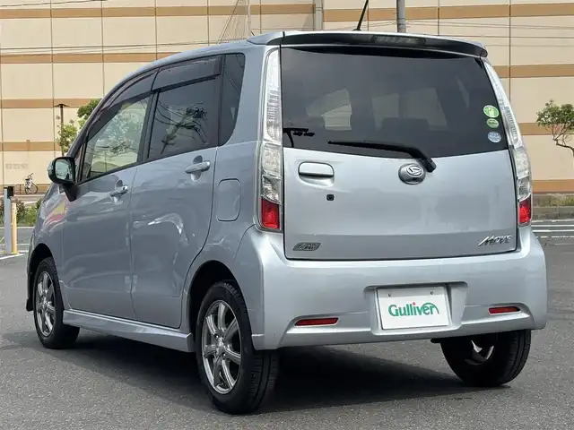 ダイハツ ムーヴ カスタム X LTD 宮城県 2012(平24)年 4.9万km ブライトシルバーメタリック 登録時走行距離４８４１６ｋｍ/アイドリングストップ/バックカメラ/ＥＴＣ/社外ナビ/・ワンセグテレビ/・CD/・ＡＵＸ/フォグランプ/ウインカーミラー/ドアバイザー/スマートキー/プッシュスタート