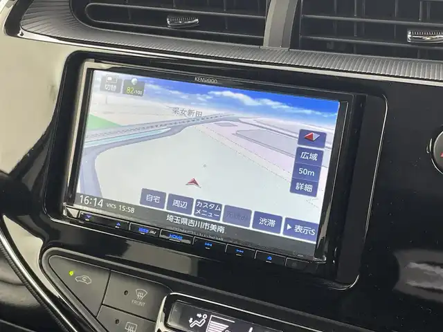 トヨタ アクア S 埼玉県 2020(令2)年 1.9万km スーパーホワイトⅡ セーフティセンス　社外ナビ　ＥＴＣ　ドライブレコーダー　ＣＤ再生　Ｂｌｕｅｔｏｏｔｈ　オートハイビーム　オートエアコン　パワーステアリング　パワーウインドウ　フロアマット　リモコンキー