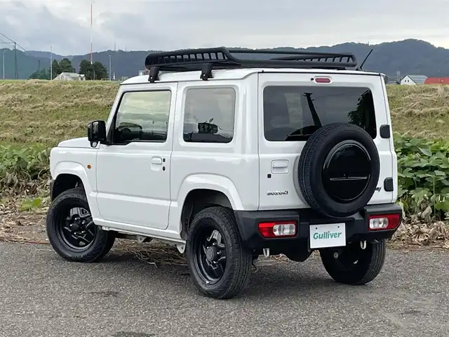 スズキ ジムニー XL 新潟県 2020(令2)年 4.3万km スペリアホワイト 4WD/社外ディスプレイオーディオ/CD/DVD/BT/USB/ETC/シートヒーター /ルーフキャリア/スマートキー/プッシュスタート/フォグランプ