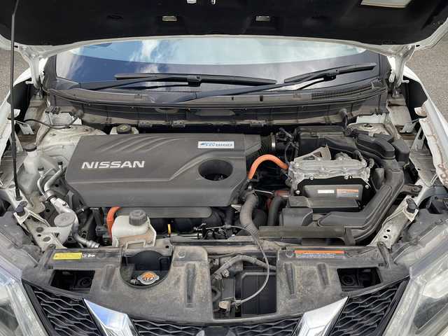 日産 エクストレイル ハイブリッド 20X エマージェンシーブレーキ 岩手県 2016(平28)年 4.9万km ブリリアントホワイトパール パノラマルーフ メーカーナビ 全周囲C ETC フルセグ デジタルインナーミラー ドラレコ ハンズフリー電動リアゲート カプロンシート シートヒーター オートLEDライト フォグ クルーズコントロール ルーフレール