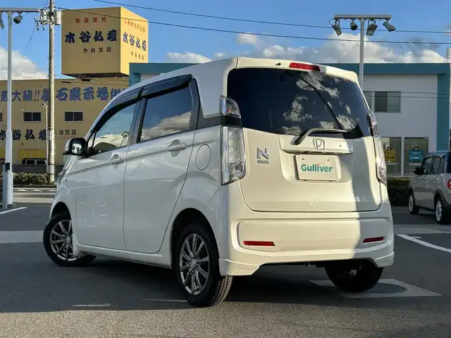 ホンダ Ｎ ＷＧＮ G Lパッケージ 愛媛県 2016(平28)年 2.6万km プレミアムホワイトパールⅡ 登録時走行距離：25202Km/社外メモリナビ/AM/FM/CD/DVD/BT/ワンセグTV/横滑り防止装置/エンジンスタートボタン/Bカメラ/前ドラレコ/社外レーダー/ETC/ＡＢS/キセノンヘッドライト/オートライト/スマートキー/スペアキー1本/純正フロアマット/社外アルミホイール