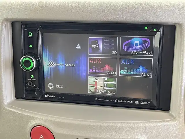 日産 キューブ 15X 群馬県 2014(平26)年 4.7万km サファイアブラック ＳＤナビ　バックカメラ　ワンセグＴＶ　ドライブレコーダー　ビルトインＥＴＣ　電動格納ミラー　アイドリングストップ　ＡＢＳ　横滑り防止装置　オートエアコン　プッシュスタートボタン　スマートキー　禁煙車