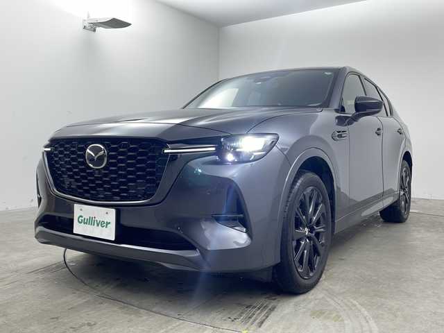 マツダ ＣＸ－６０ ＰＨＥＶ プレミアムスポーツ 兵庫県 2023(令5)年 1万km マシーングレープレミアムM 純正メーカーナビ　全方位カメラ　パノラマルーフ　ＢＯＳＥサウンド　ハーフレザーシート　シートヒーター　ステアリングヒーター　レーダークルーズコントロール　ヘッドアップディスプレイ　電動リアゲート