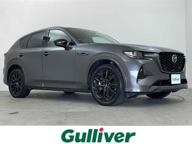 マツダ ＣＸ－６０ ＰＨＥＶ プレミアムスポーツ 鹿児島県 2023(令5)年 1万km マシーングレープレミアムM 純正ナビ/（BT/HDMI/フルセグTV/）/全方位カメラ/レーダークルーズコントロール/BOSEプレミアムサウンド/サンルーフ/オートライト/オートマチックハイビーム/ブラウンハーフレザーシート/シートヒーター/シートベンチレーション/オートワイパー/ブラインドスポットモニター/純正アルミホイール