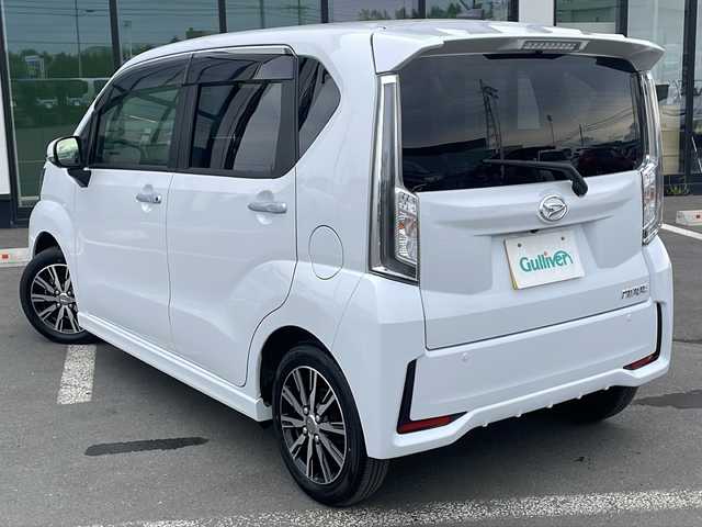 ダイハツ ムーヴ カスタム X VS SAⅢ 道東・釧路十勝 2023(令5)年 2.7万km シャイニングホワイトパール ・４WD/・純正SDメモリナビ/（CD・DVD・BT・フルセグ・AM・FM）/・全方位カメラ/・シートヒーター（運転席）/・純正フロアマット/・後方コーナーセンサー/・フォグライト/・オートライト/・オートハイビーム/・ドアバイザー/・スマートキー/・プッシュスタート/・衝突被害軽減ブレーキ/・LEDヘッドライト/・横滑り防止装置/・アイドリングストップ/・保証書