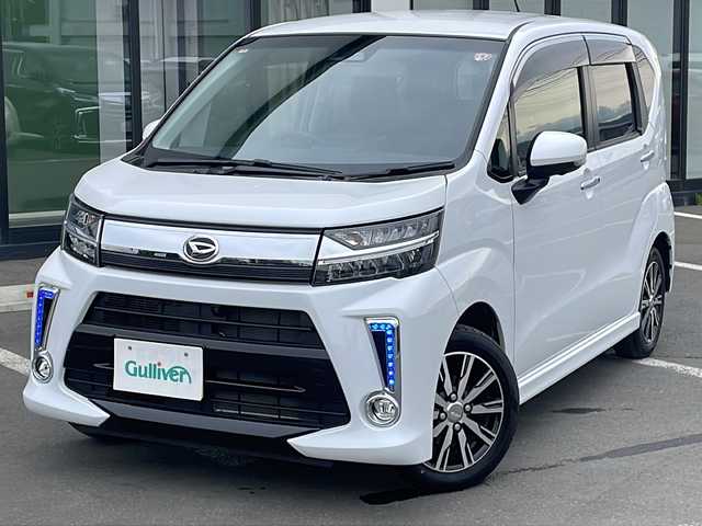 ダイハツ ムーヴ カスタム X VS SAⅢ 道東・釧路十勝 2023(令5)年 2.7万km シャイニングホワイトパール ・４WD/・純正SDメモリナビ/（CD・DVD・BT・フルセグ・AM・FM）/・全方位カメラ/・シートヒーター（運転席）/・純正フロアマット/・後方コーナーセンサー/・フォグライト/・オートライト/・オートハイビーム/・ドアバイザー/・スマートキー/・プッシュスタート/・衝突被害軽減ブレーキ/・LEDヘッドライト/・横滑り防止装置/・アイドリングストップ/・保証書