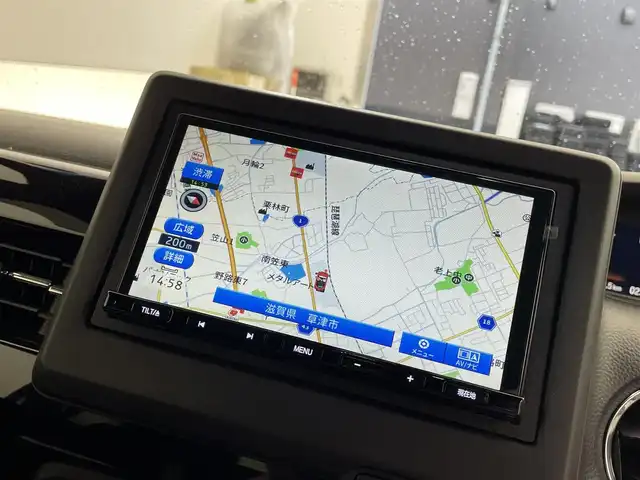 ホンダ Ｎ ＢＯＸ カスタム L ターボ 滋賀県 2021(令3)年 2.4万km シャイニンググレーM 社外ナビ/・フルセグTV・Bluetooth・CD・DVD/バックカメラ/ETC/前方ドライブレコーダー/両側パワースライドドア/運転席シートヒーター/コーナーセンサー/追従クルーズコントロール/レーンキープアシスト/横滑り防止機能/衝突軽減機能/オートライト/スマートキー/スペアキー/ステアリングスイッチ