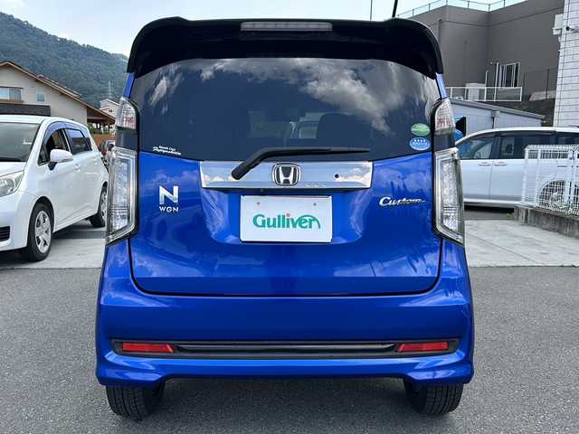 ホンダ Ｎ ＷＧＮ カスタムGターボ SS 2トーンカラースタイルP 山梨県 2017(平29)年 3万km ブリリアントスポーティブルーメタリック2トーン 純正SDナビ/フルセグTV　BT/バックカメラ/クルーズコントロール/前席シートヒーター/専用コンビシート/ETC/CTBA/オートライト/ウインカーミラー/フォグランプ/4WD/ターボ