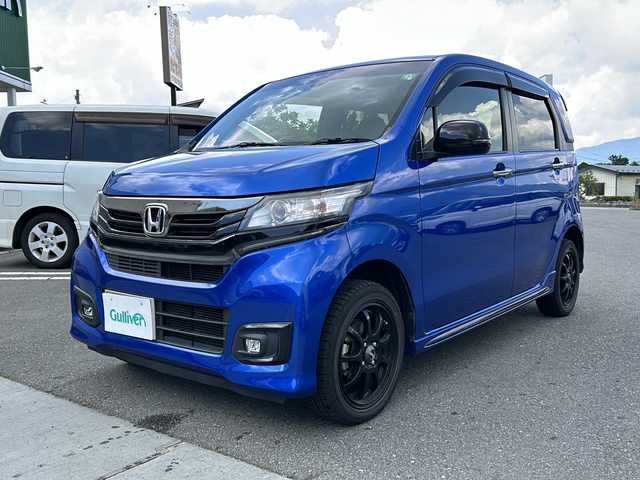 ホンダ Ｎ ＷＧＮ カスタムGターボ SS 2トーンカラースタイルP 山梨県 2017(平29)年 3万km ブリリアントスポーティブルーメタリック2トーン 純正SDナビ/フルセグTV　BT/バックカメラ/クルーズコントロール/前席シートヒーター/専用コンビシート/ETC/CTBA/オートライト/ウインカーミラー/フォグランプ/4WD/ターボ