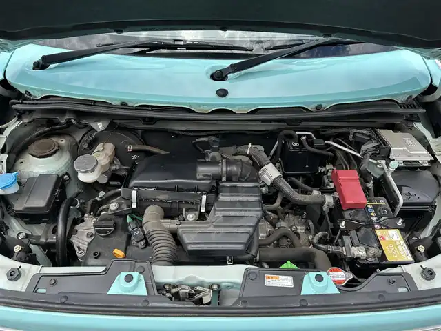 スズキ ラパン X 栃木県 2018(平30)年 4.2万km フレンチミントパールメタリック レーダーブレーキサポート/純正7インチナビ/フルセグTV/DVD/Bluetooth/バックカメラ/ビルトインETC/前後ドライブレコーダー/D席シートヒーター/プッシュスタート/HIDオートライト/純正14インチAW/アイドリングストップ/横滑り防止装置/保証書/取説/電動格納ミラー/ドアバイザー