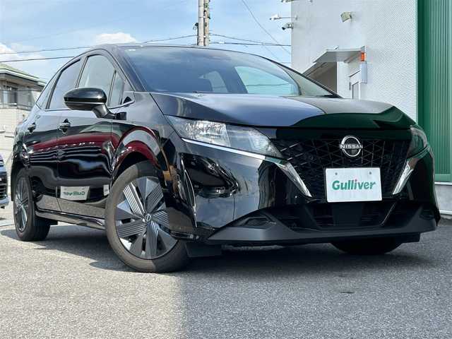 日産 ノート X 岐阜県 2022(令4)年 2.5万km スーパーブラック 社外SDナビ/フルセグTV/バックカメラ/衝突軽減ブレーキ/コーナーセンサー/スマートキー/ドライブレコーダー/ETC