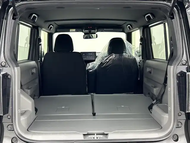 ダイハツ タフト G ダーククロムベンチャー 新潟県 2025(令7)年 0.1万km未満 ブラックマイカメタリック 4WD/９インチディスプレイオーディオ/　フルセグ/Bluetooth/　AppleCarPlay/AndroidAuto/バックカメラ/ガラスルーフ/前席シートヒーター/オートエアコン/レーダークルーズコントロール/衝突被害軽減ブレーキ/コーナーセンサー/LEDヘッドライト/オートライト/スマートキー/スペアキー/取説/純正マット・バイザー積み込み